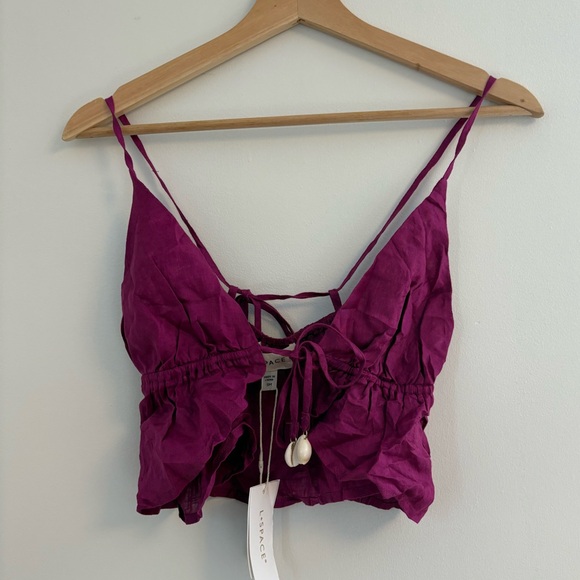 LSPACE Sundown Top NWT - Size S - in berry - Picture 2 of 5
